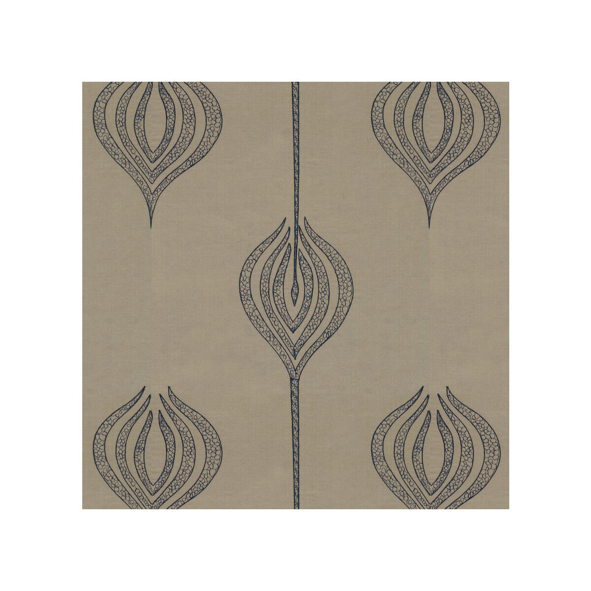 Tulip Embroidery-Blue