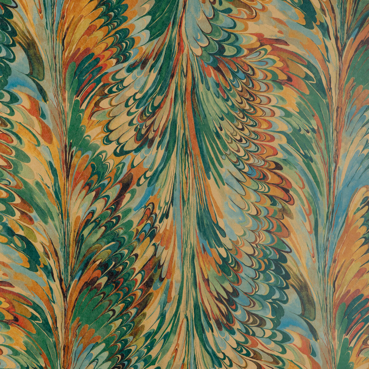 Taplow Paper-Teal/Bronze