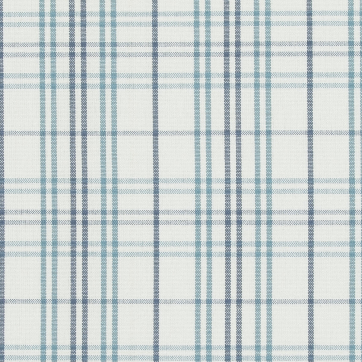 Purbeck Check-Aqua