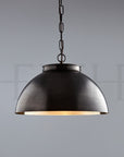 Spun Brass Dome Pendant Large