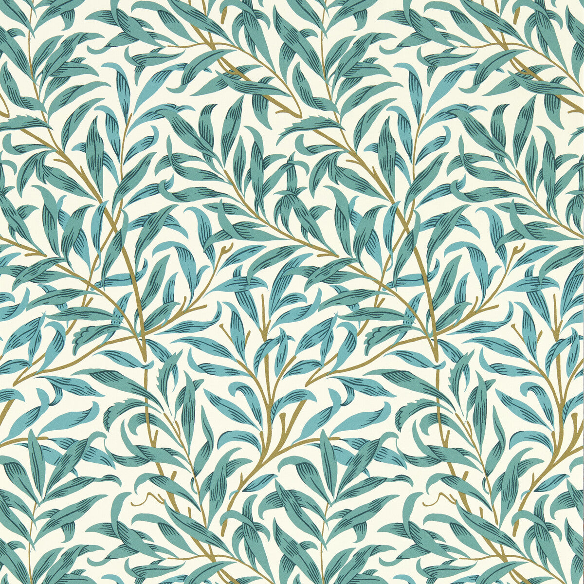 Willow Boughs-Teal Wp