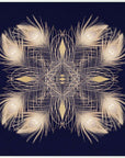Gilded Peacock Feather Arrow