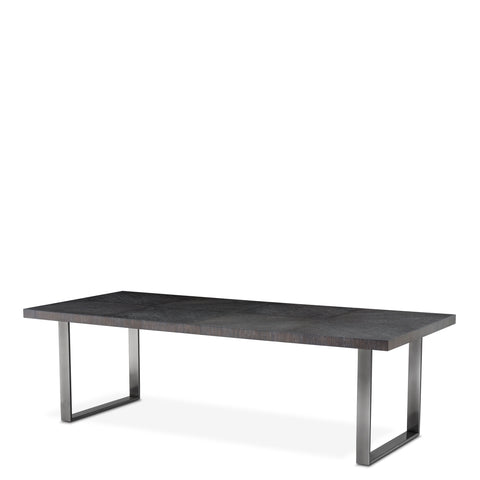 110609 - Dining Table Borghese charcoal grey oak veneer