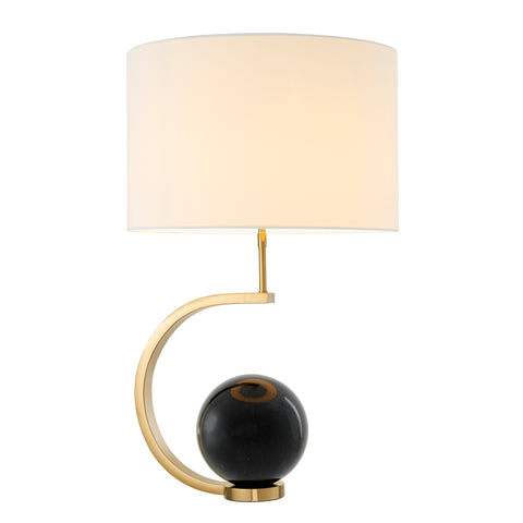 111037UL - Table Lamp Luigi gold finish incl white shade