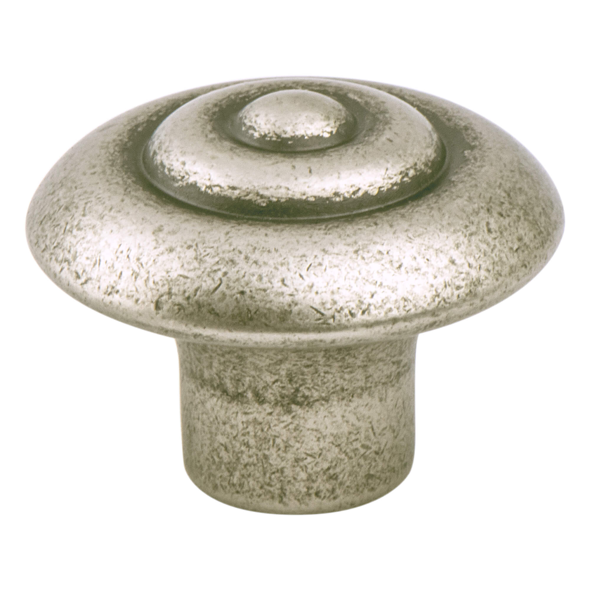 Rhapsody Weathered Nickel Center Detail Knob