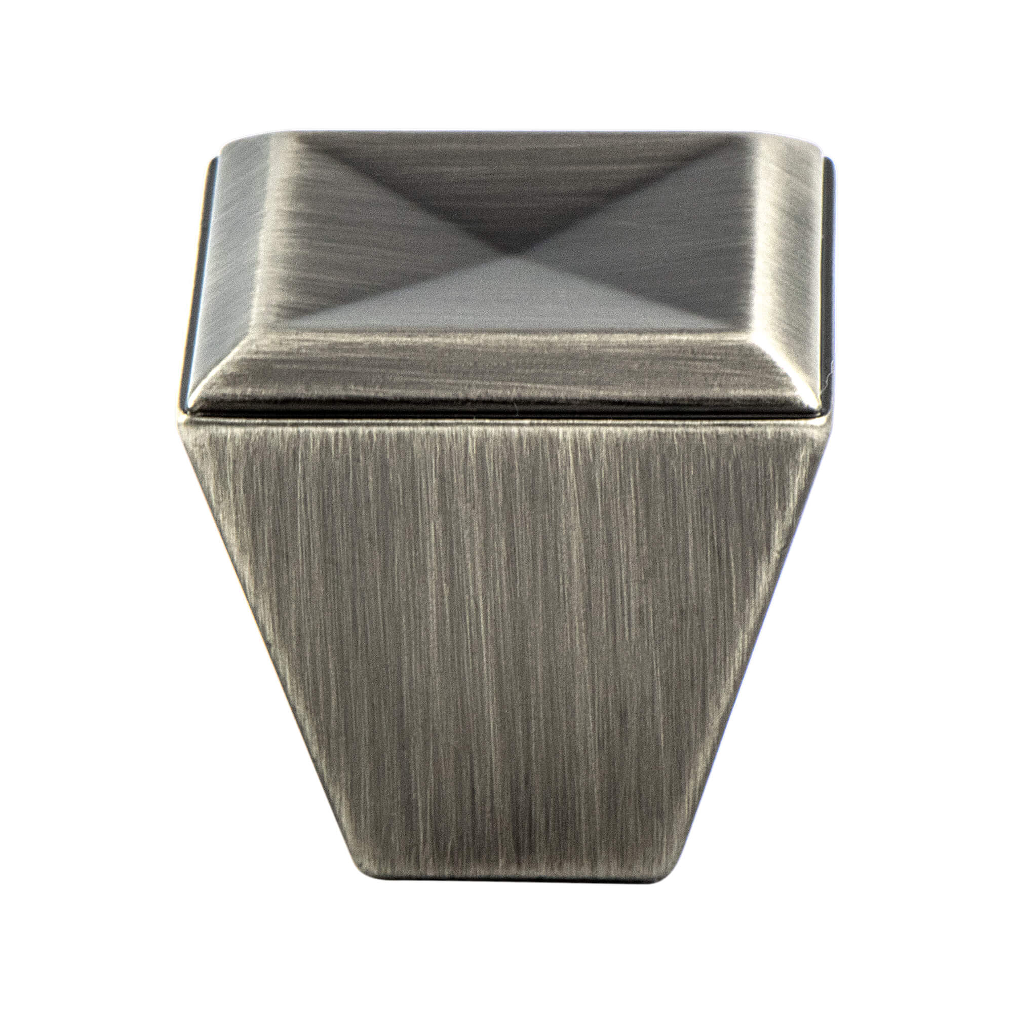 Connections Vintage Nickel Knob - This knob has a tooth on the bottom.