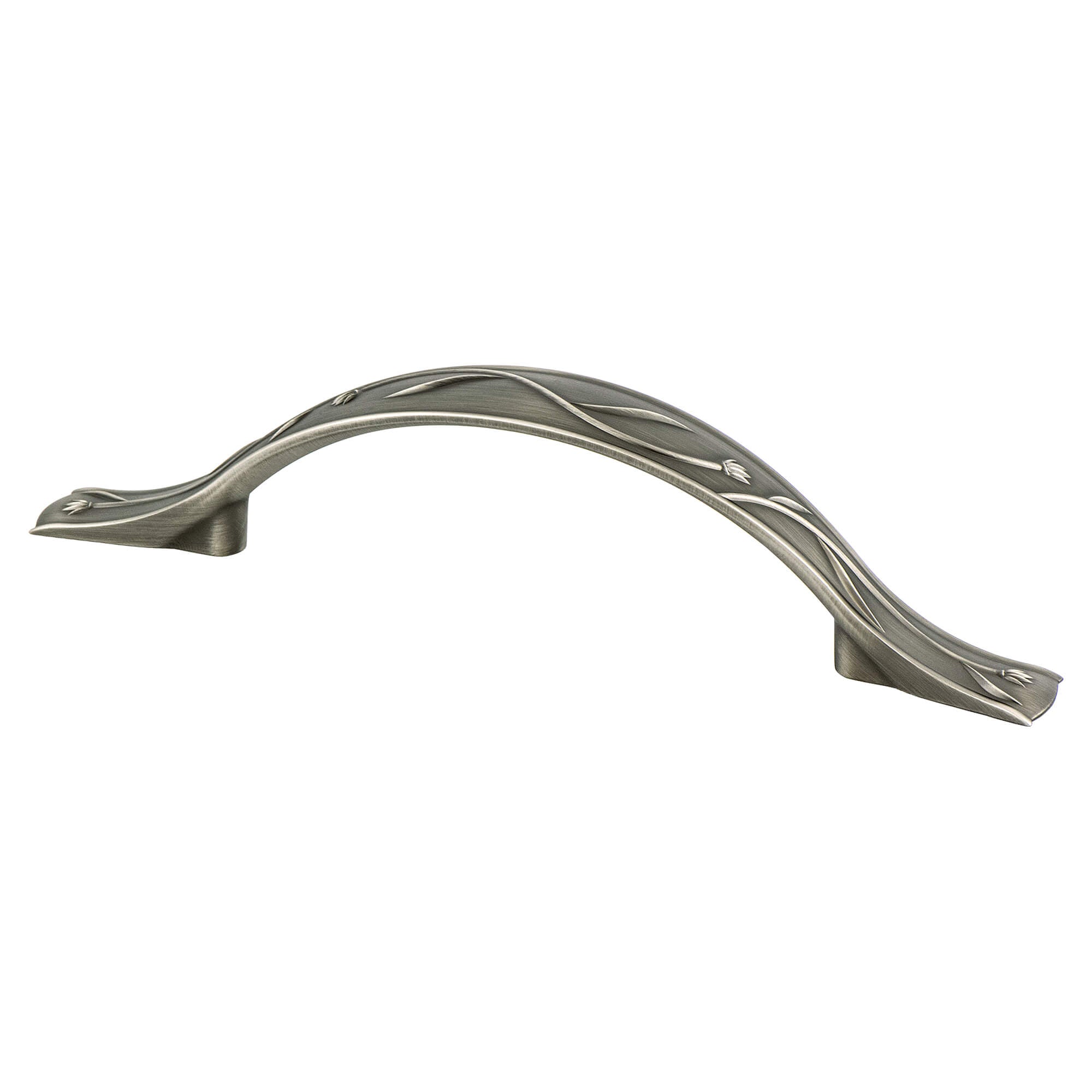 Art Nouveau 128mm CC Vintage Nickel Pull