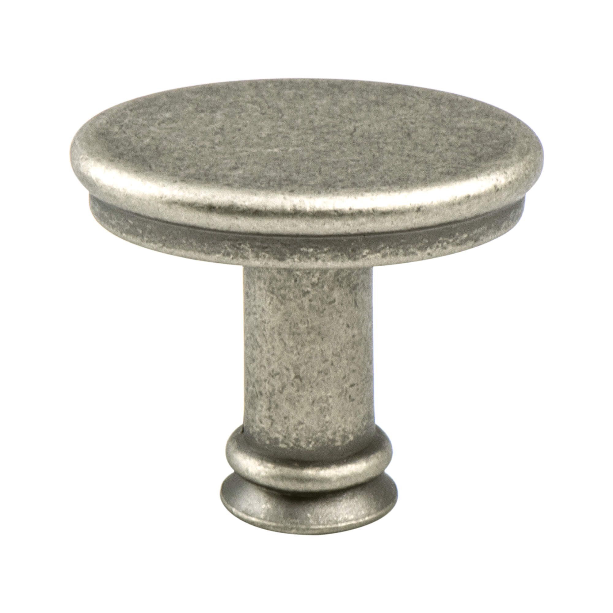 Dierdra Weathered Nickel Knob - This knob has a tooth on the bottom.