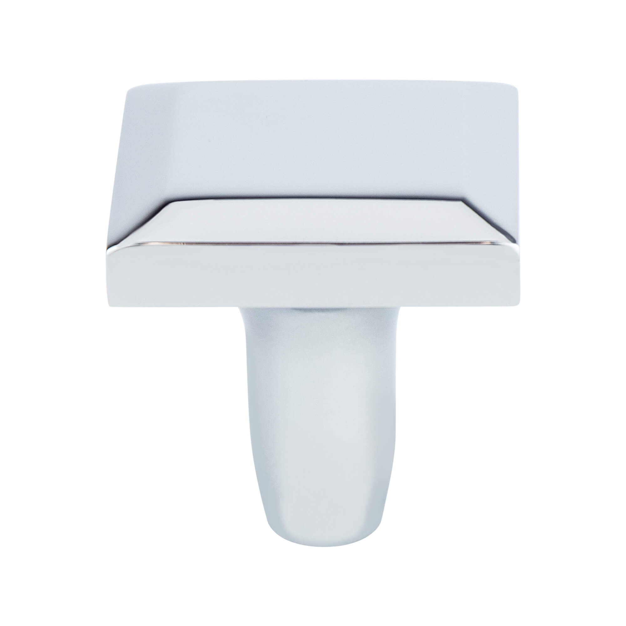 Metro Polished Chrome Knob - This knob has a tooth on the bottom.