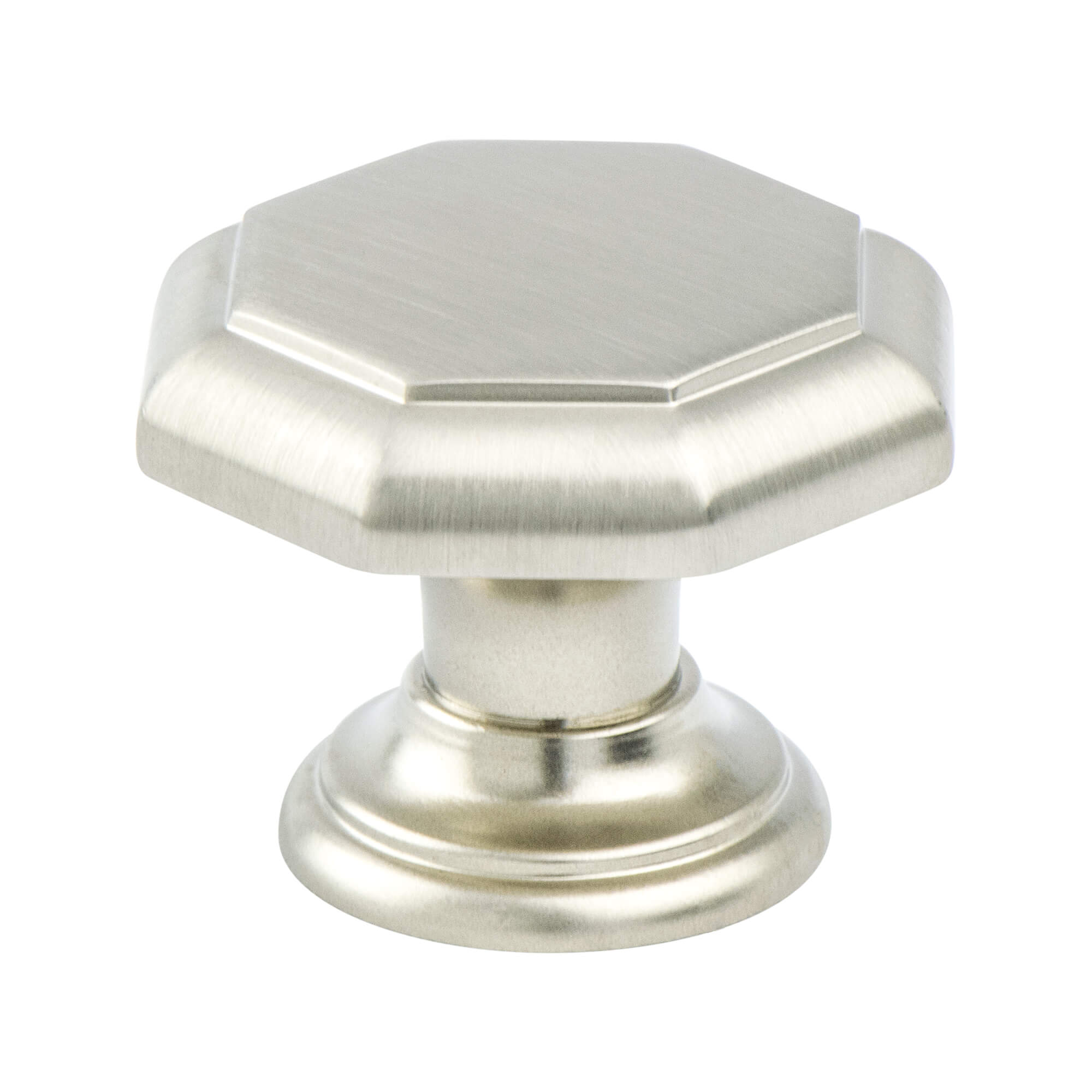 Euro Classica Brushed Nickel Octagonal Knob