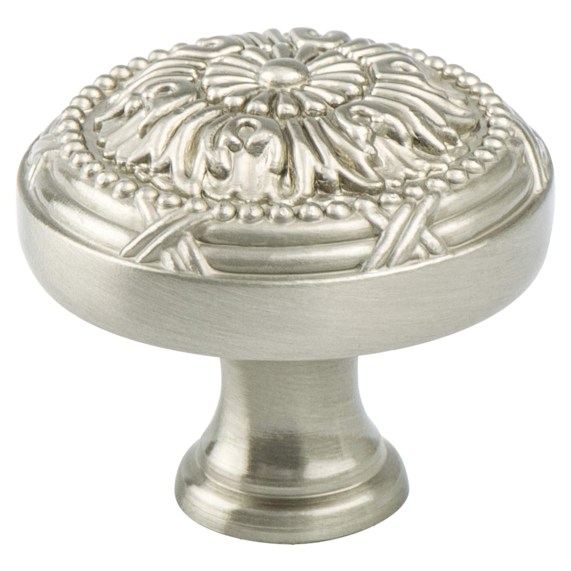 Toccata Large Brushed Nickel Knob