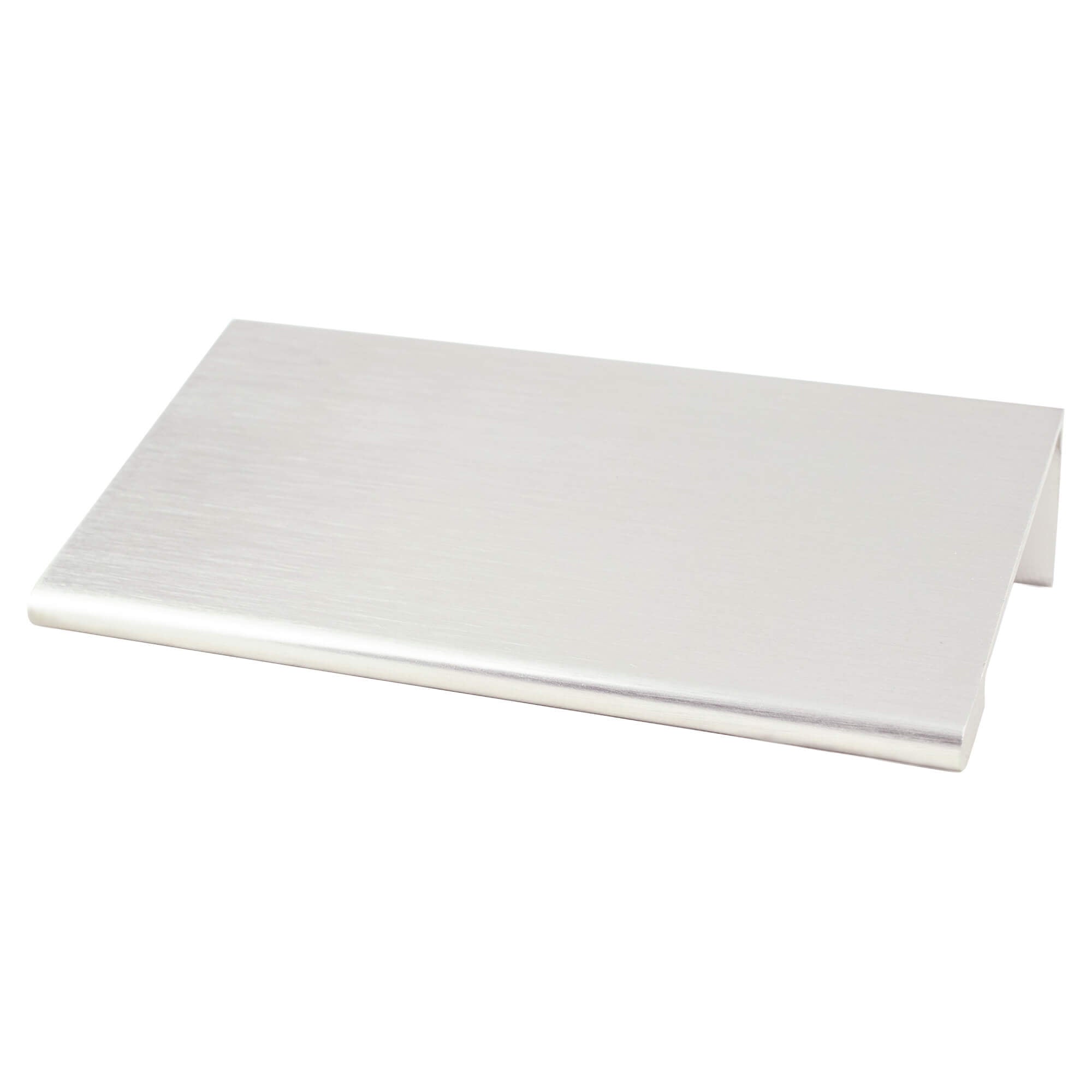 Contemporary Advantage Two 56mm CC Brushed Nickel Look Edge Pull - Part measures 1/16in. thickness.