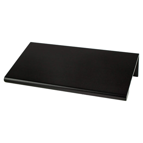 Contemporary Advantage Two 56mm CC Matte Black Edge Pull - Part measures 1/16in. thickness.