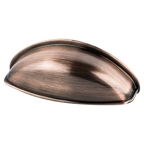 Euro Moderno 64mm CC Brushed Antique Copper Cup Pull