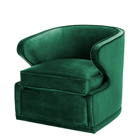 A111938 - Swivel Chair Dorset roche green velvet