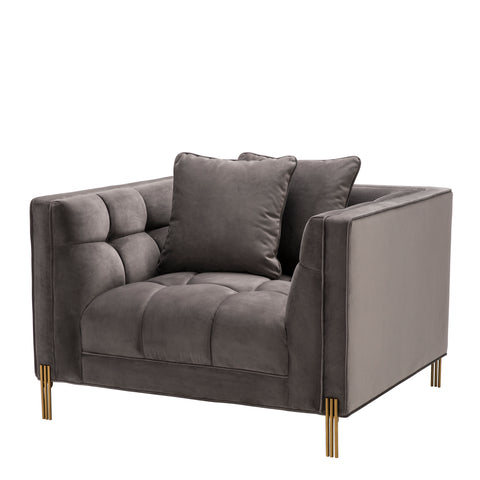 A113196 - Chair Sienna savona grey velvet