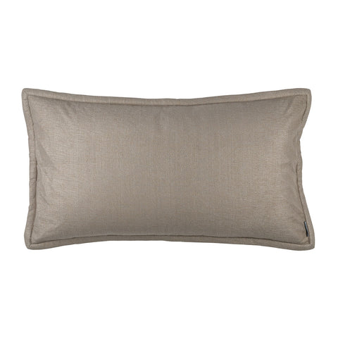 Laurie King Pillow Solid Stone Basketweave 20X36 (Insert Included)