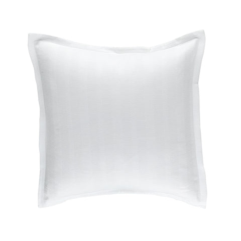 Stela Euro Matelasse Pillow White Cotton 26X26 (Washable - Insert Included)