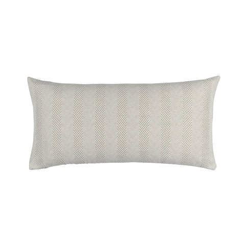 Chevron Lg. Rect. Pillow Raffia/White Cotton/Linen 14X29 (Insert Included)