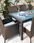 Marbella Dining Table 72 with Glass