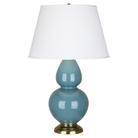 OB20X Steel Blue Double Gourd Table Lamp