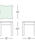 South Beach Side Table with Glass