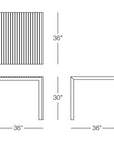 Sicilia Square Dining Table