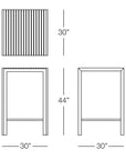 Sicilia Square Bar Table