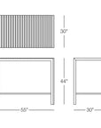 Sicilia Rectangular Bar Table