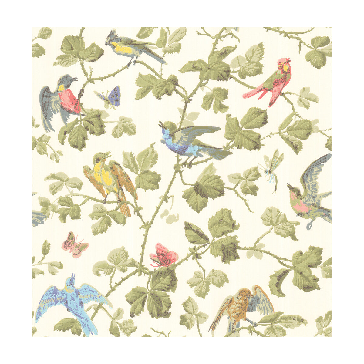 Winter Birds-Multi-Coloured
