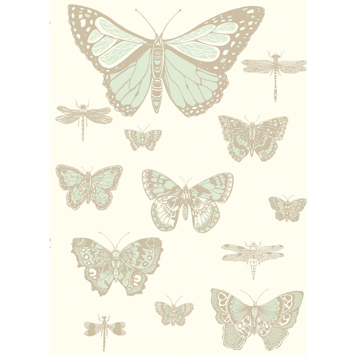 Butterflies &amp; Dragonflies-Duck Egg Ivry