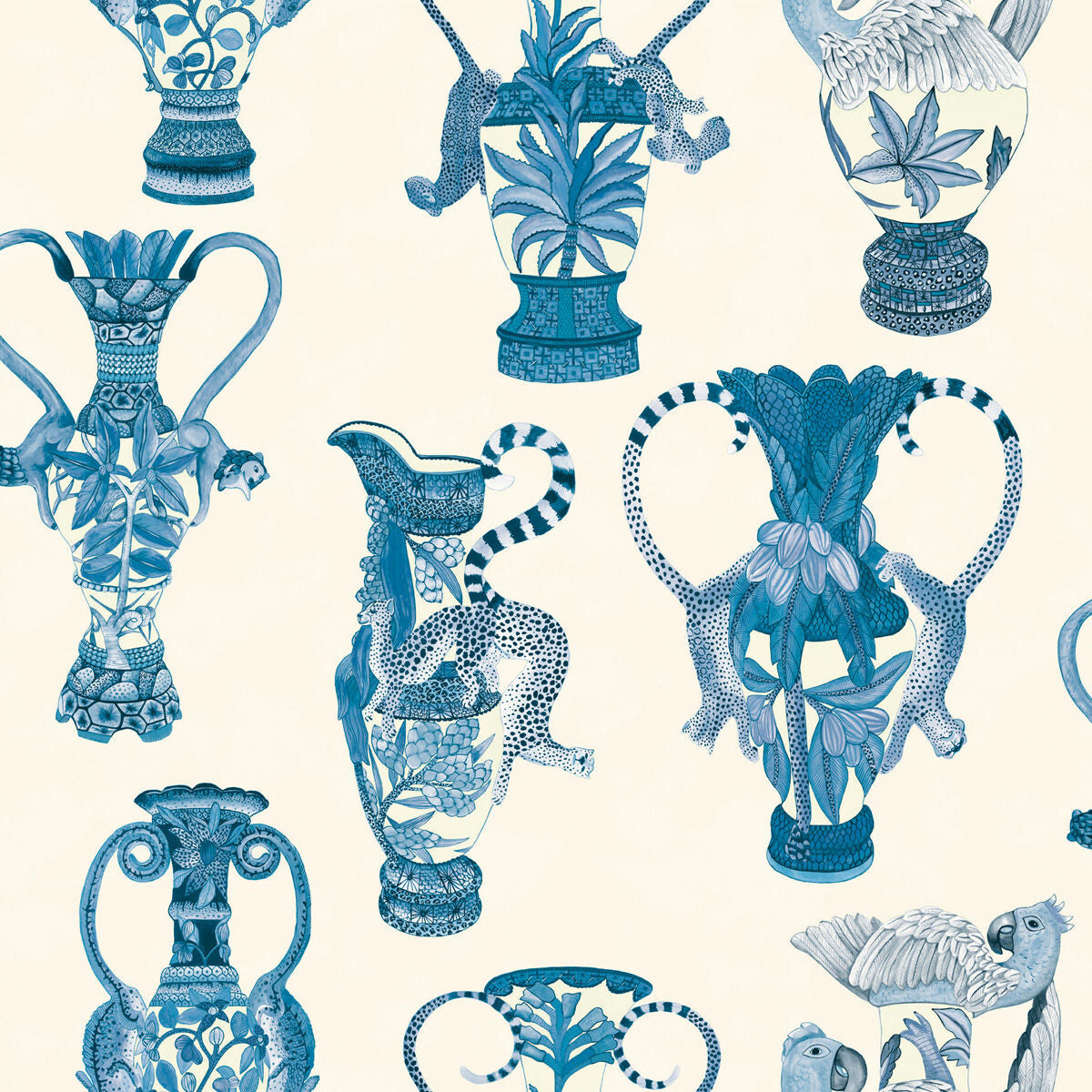 Khulu Vases-Blue &amp; White
