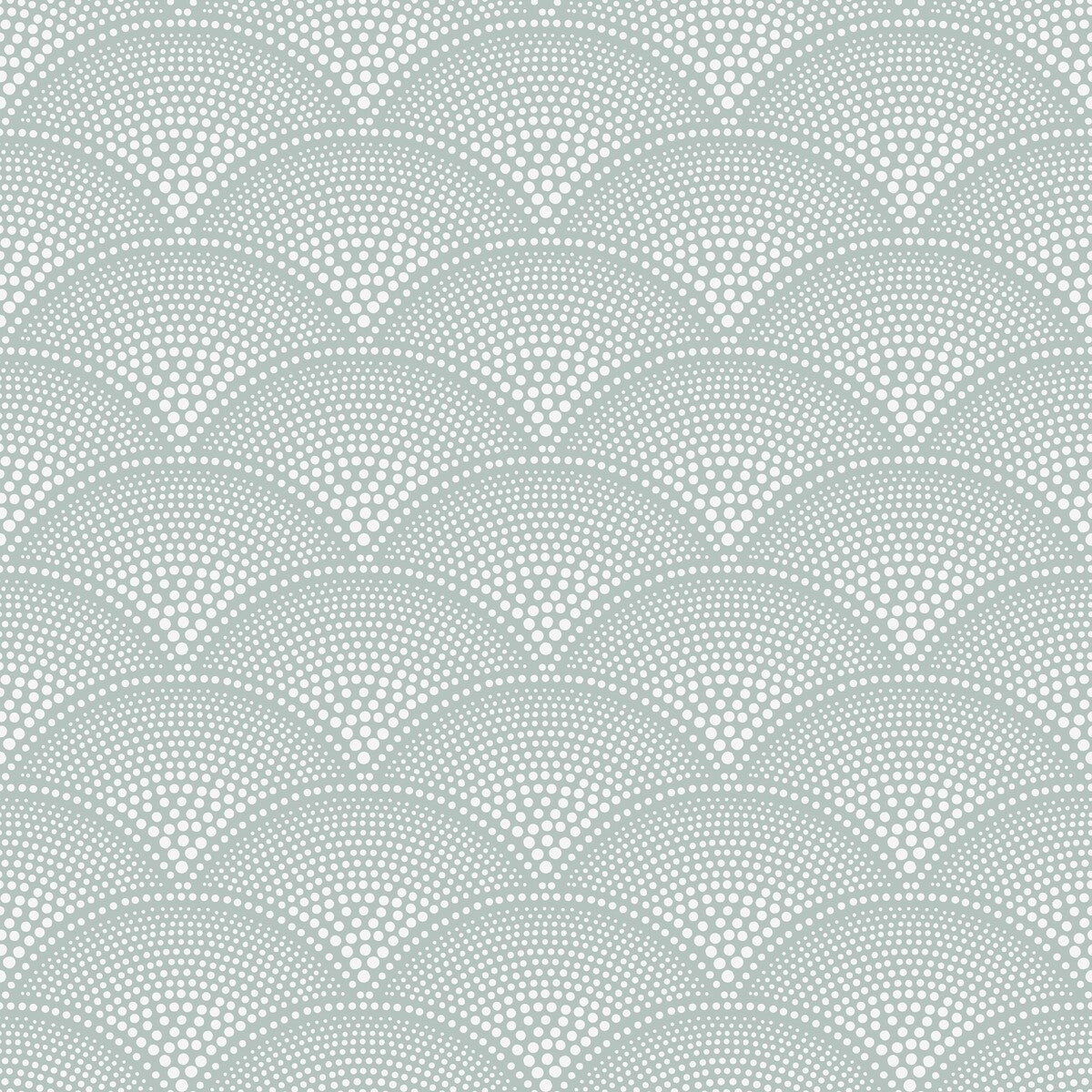 Feather Fan-Print Room Blue