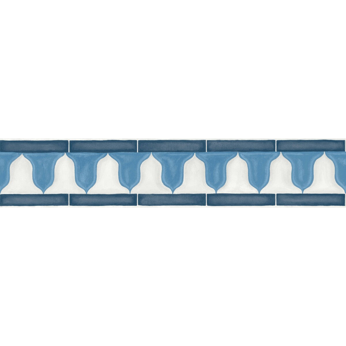 Zellige Border-China Blue &amp; White