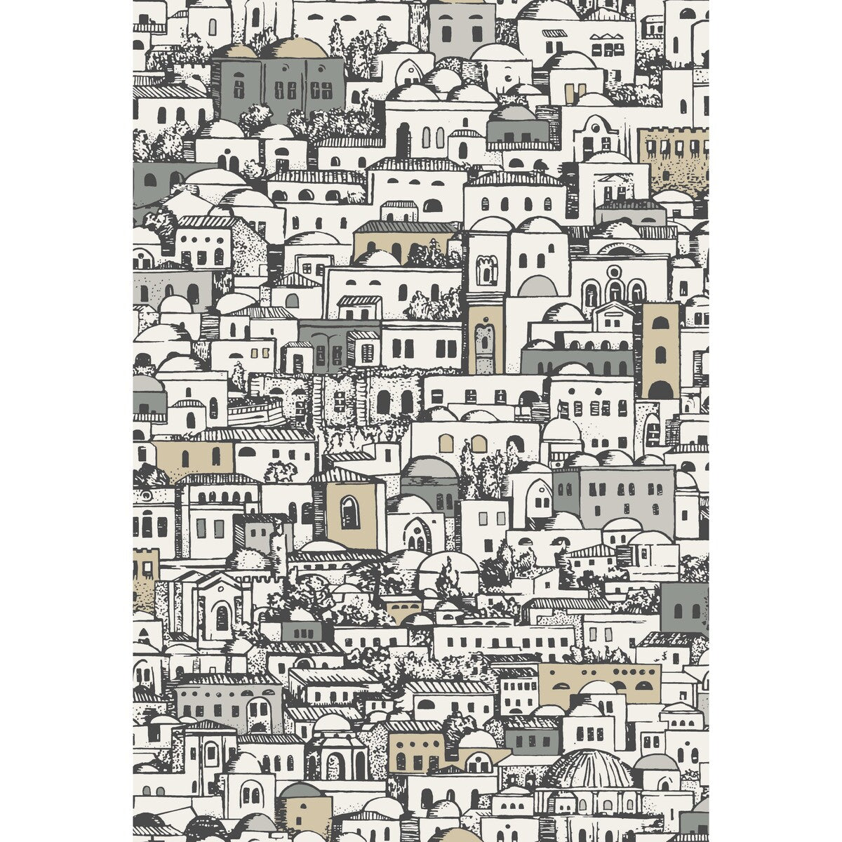 Mediterranea-White &amp; Metallic