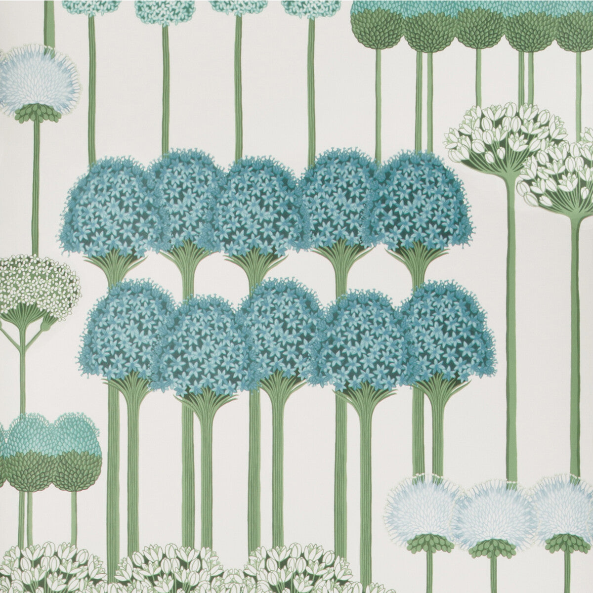 Allium-Teal/Jade/White