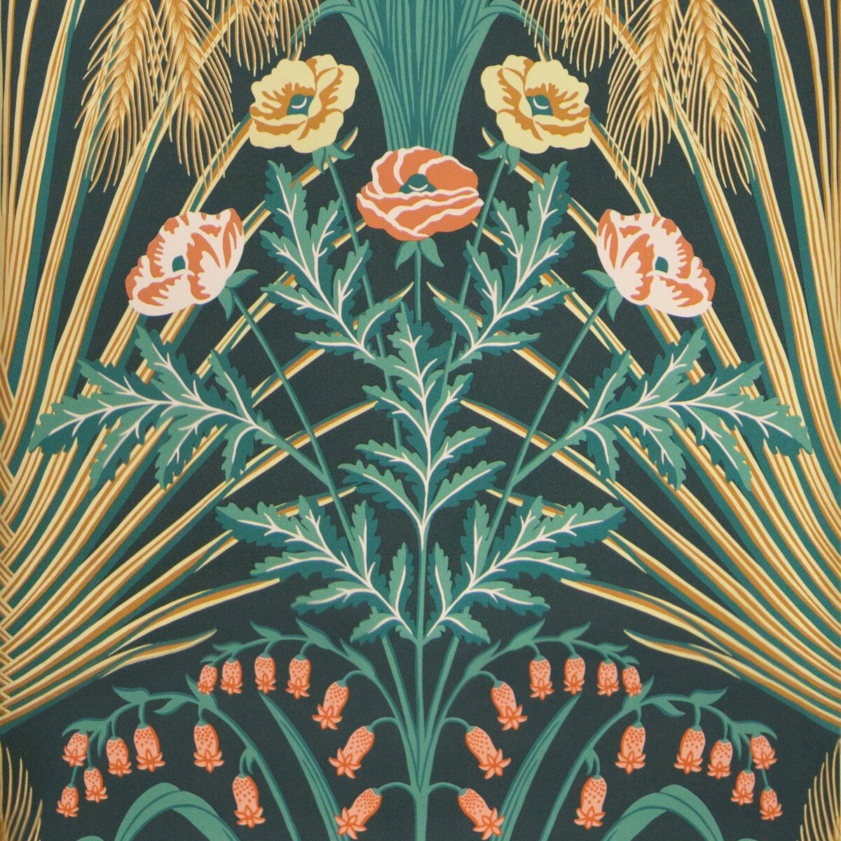 Bluebell-Teal/Gold/Petrol