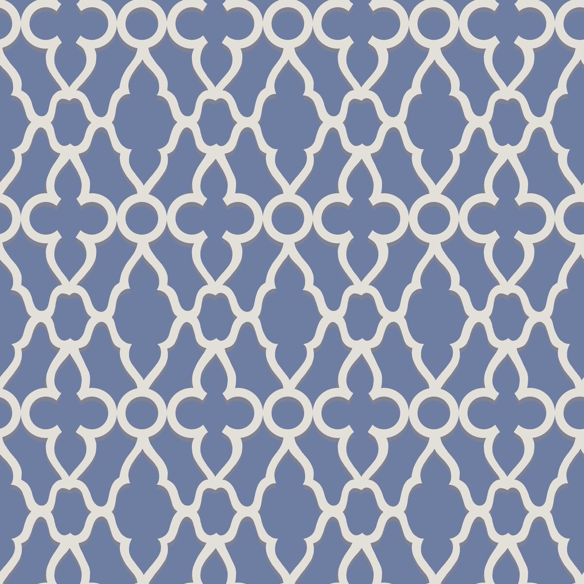 Treillage-White/Hyacinth