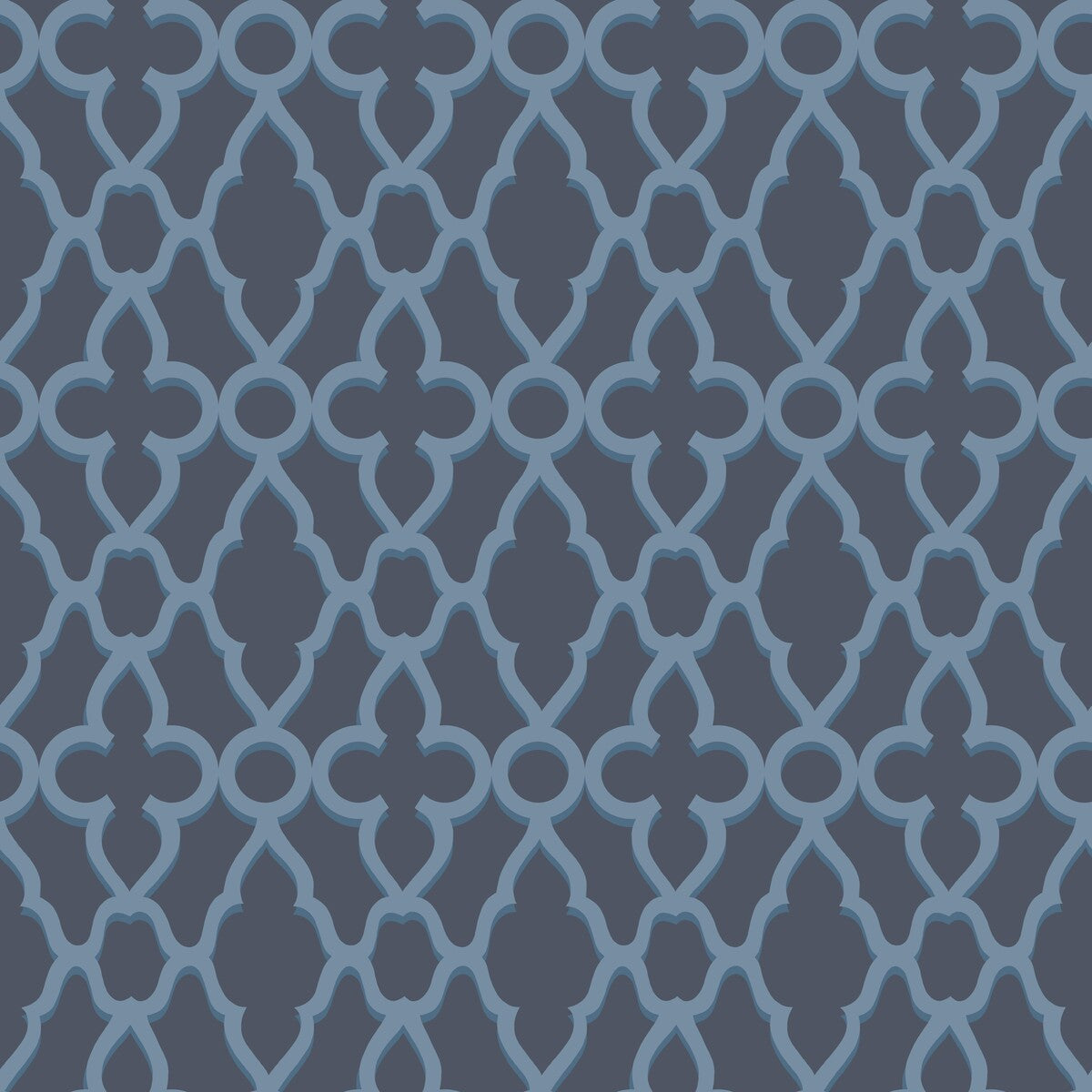 Treillage-Cerulean/Midnig