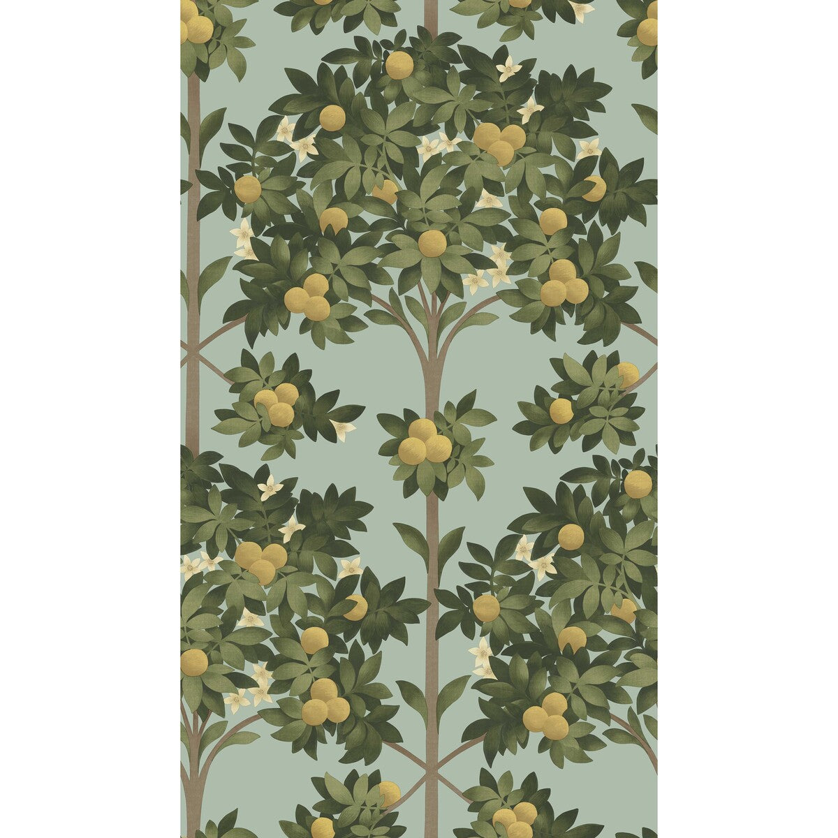 Orange Blossom-Lemon/Dk Olive Grn/Duck Egg
