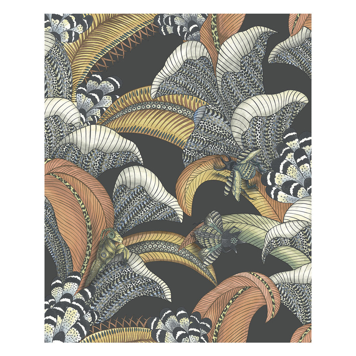 Hoopoe Leaves-Charcoal