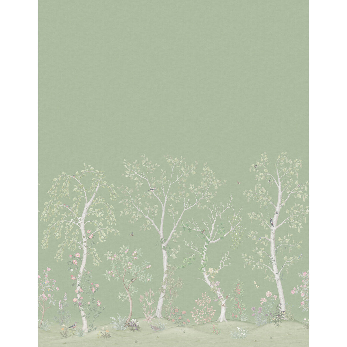 Seasonal Woods Silk-Olive Silk