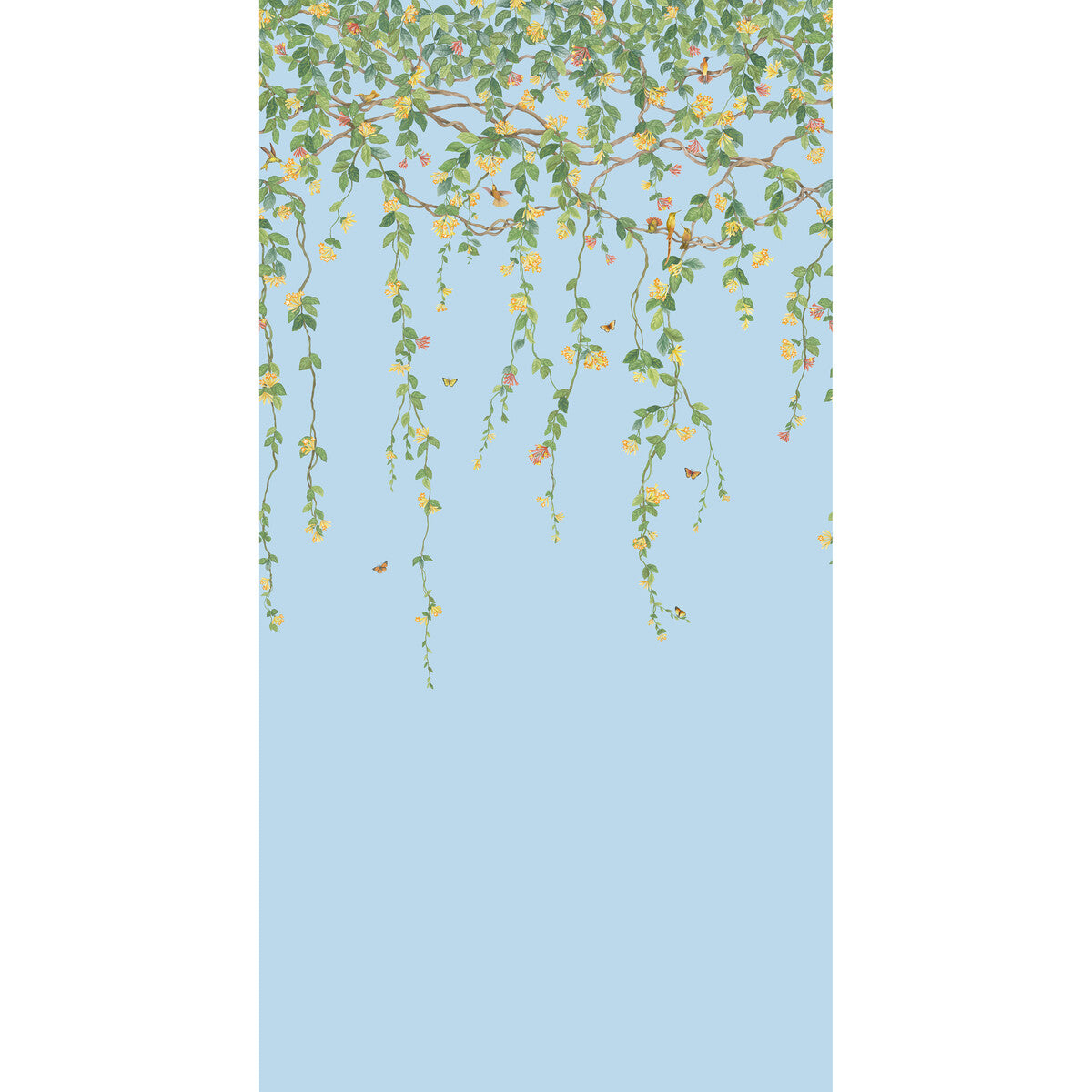 Hummingbirds Flora-Blue