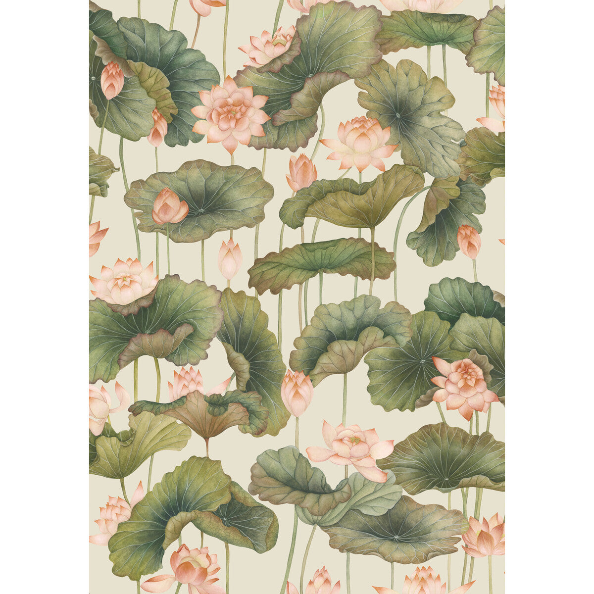 Lily Lotus-Orange &amp; Olive