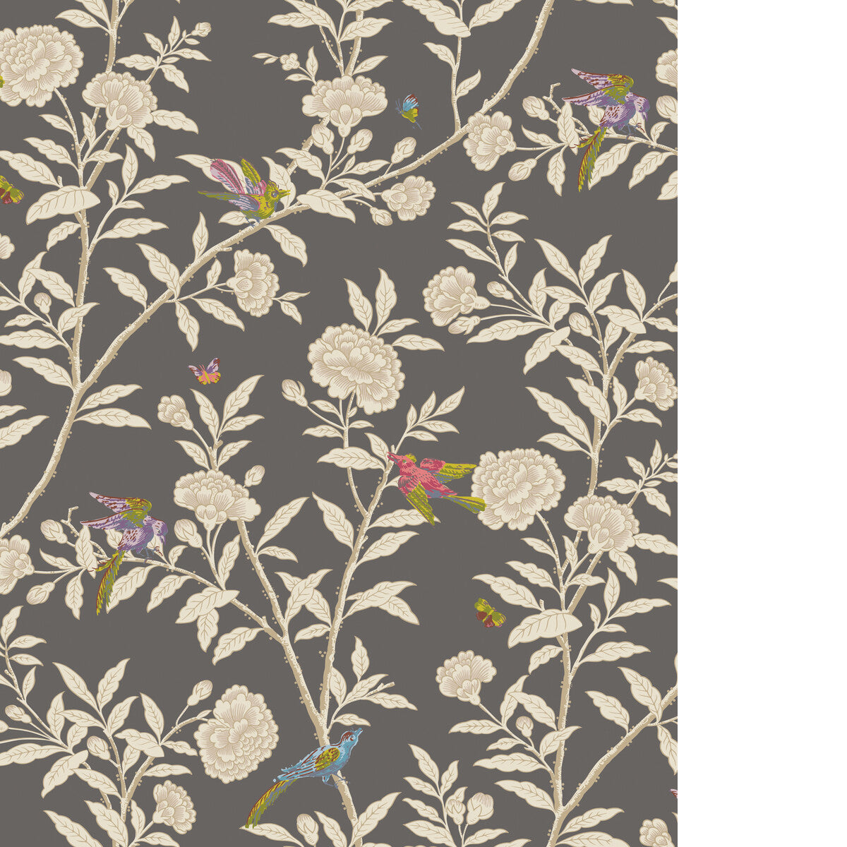 Roseberry With Birds-Charcoal