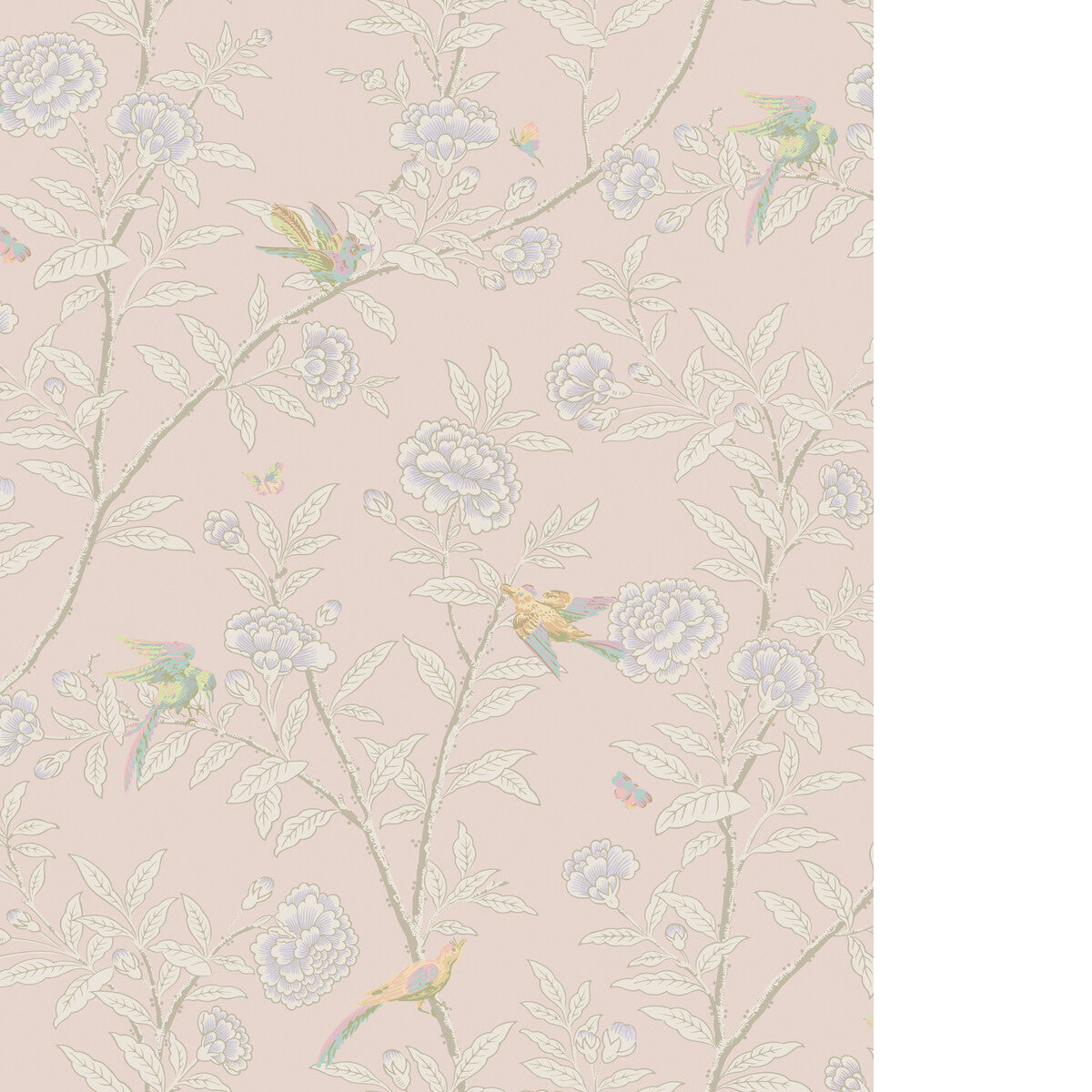 Roseberry With Birds-Pink
