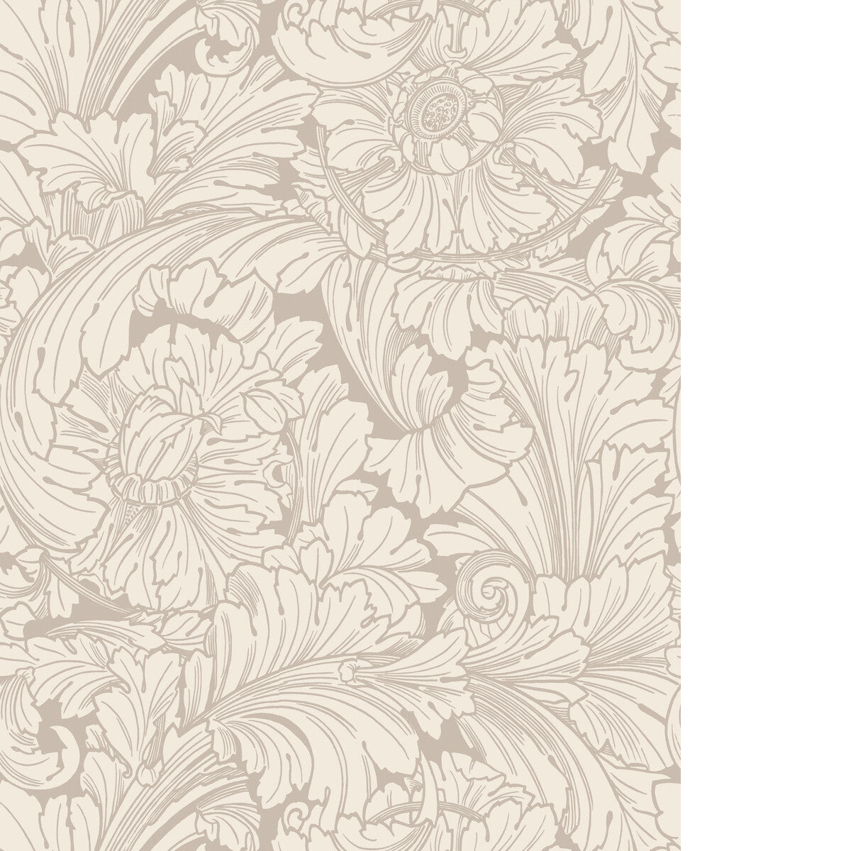 Acanthus-Cream/Pebble