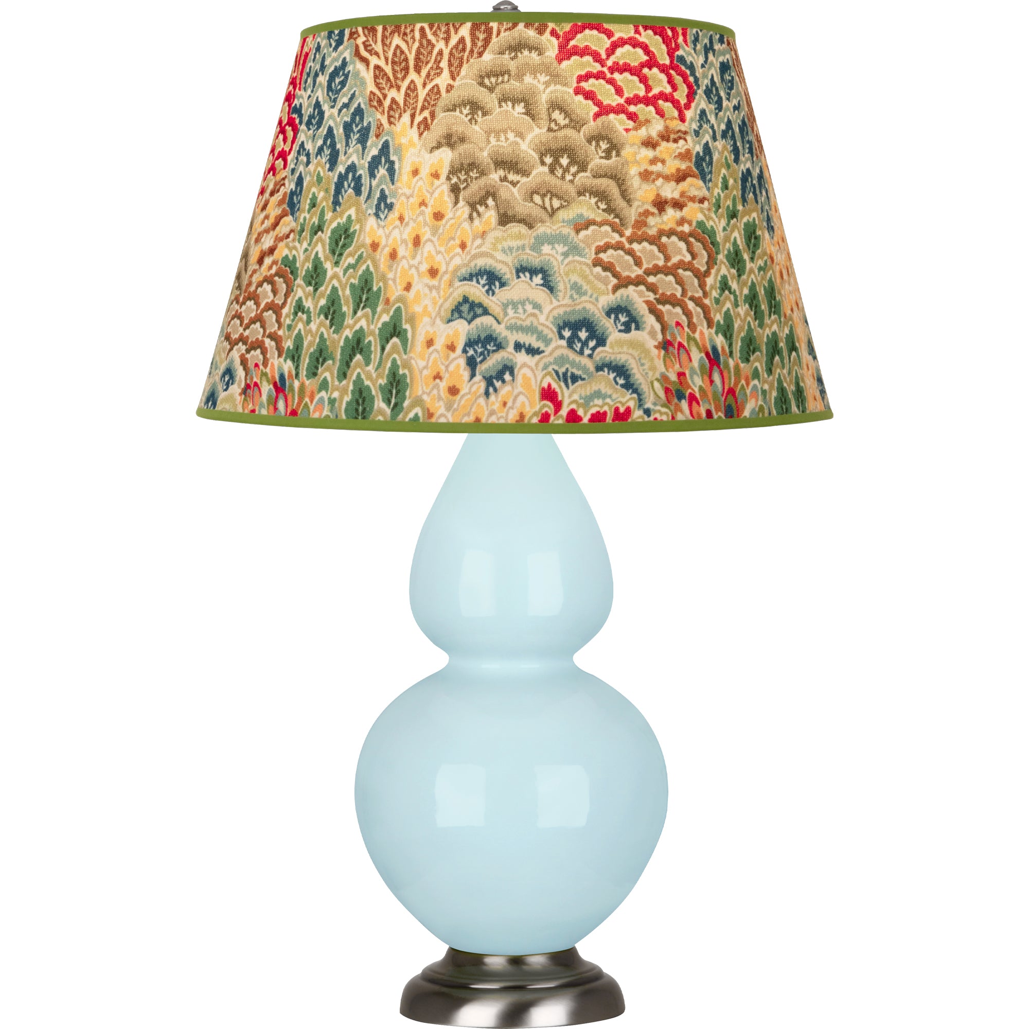 1676F | Baby Blue Double Gourd Table Lamp