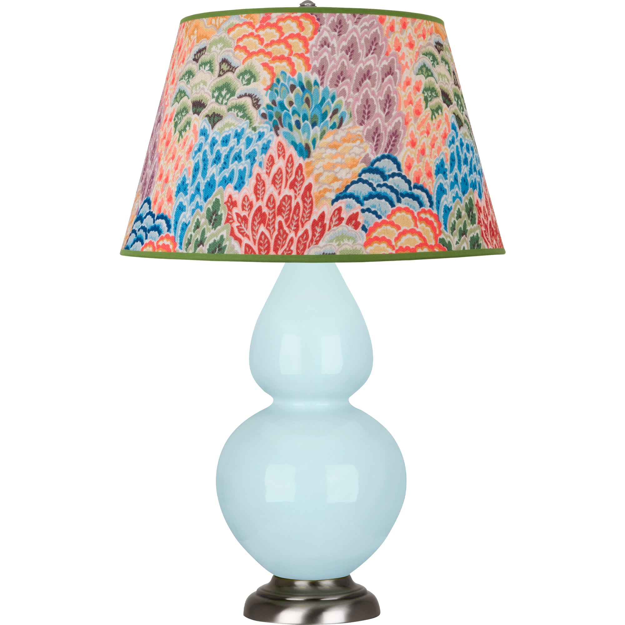 1676S | Baby Blue Double Gourd Table Lamp
