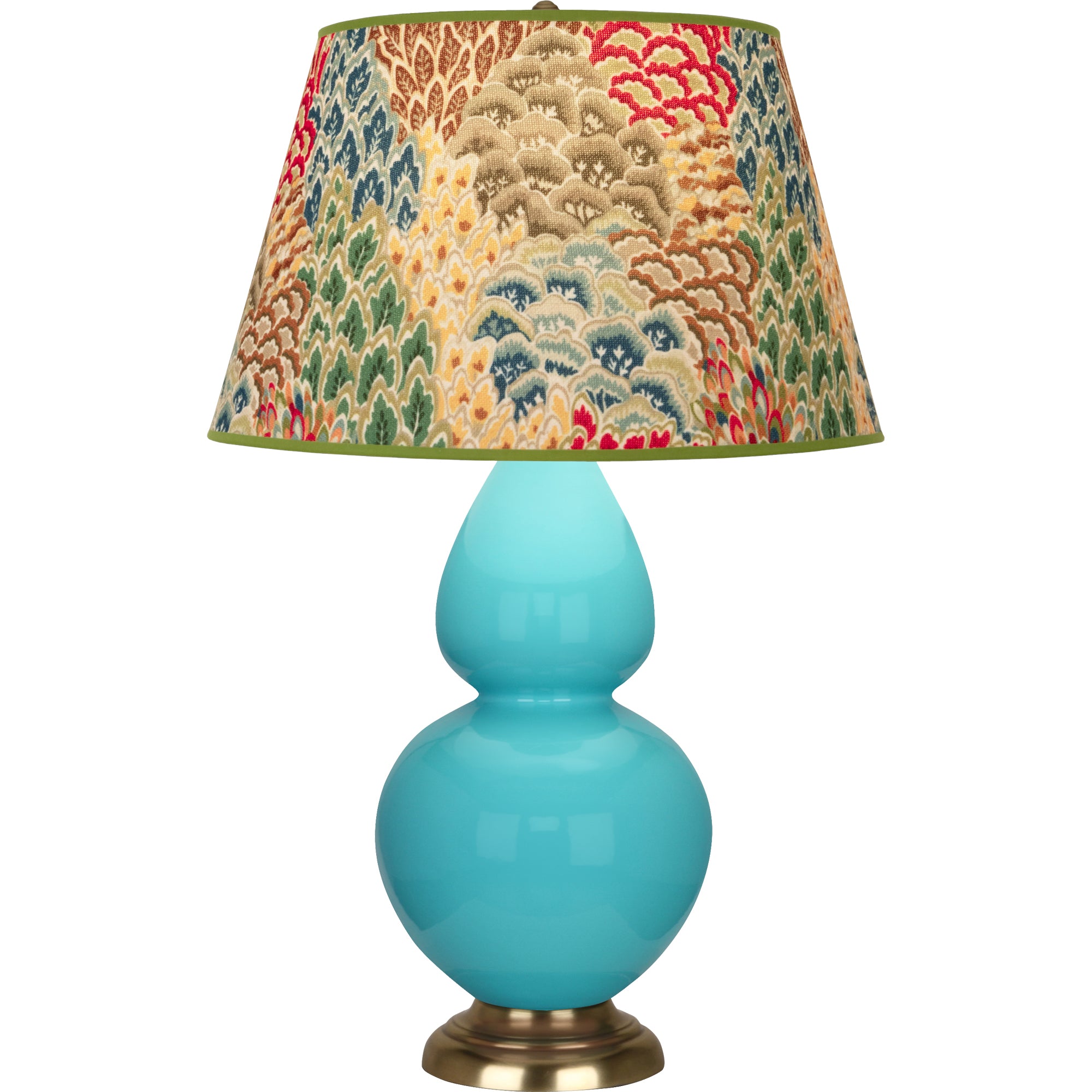 1740F | Egg Blue Double Gourd Table Lamp